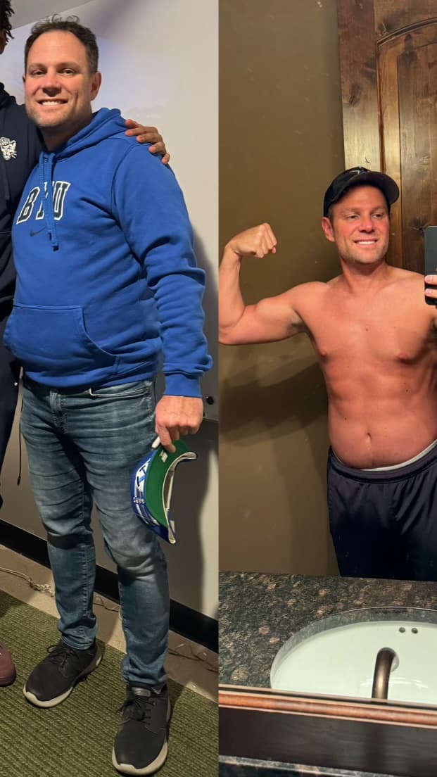 Worth Fitness client before and after transformation