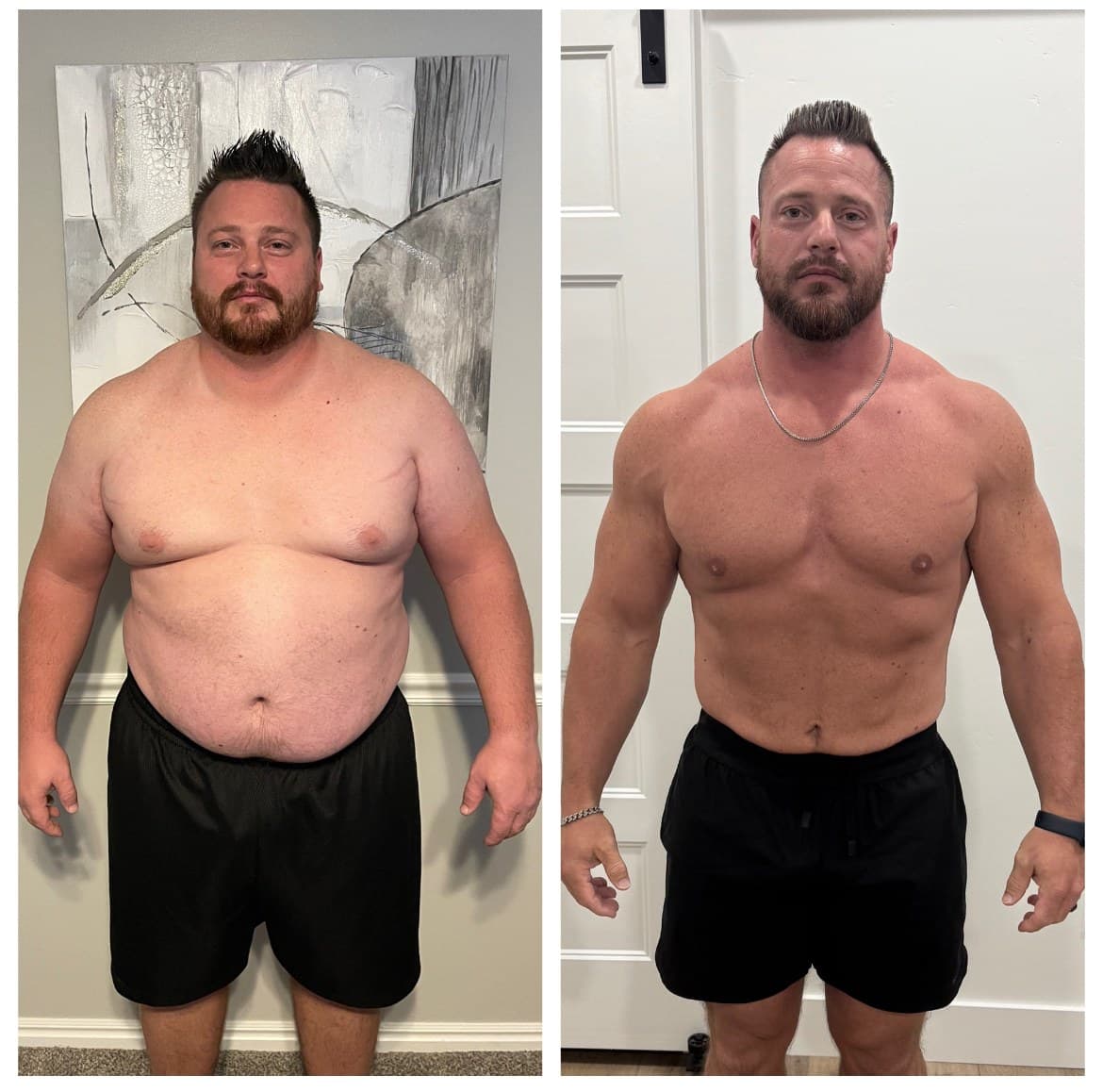 Worth Fitness client before and after transformation